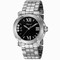 Chopard Happy Sport Black with Three Floating Diamonds Dial Ladies Watch 278477-3014