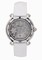 Chopard Happy Sport Diamond Snowflake Steel White Rubber Watch 27/8949