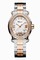 Chopard Happy Sport Oval Diamond 18 kt Rose Gold and Stainless Steel Ladies Watch 278546-6004