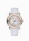 Chopard Happy Sport Silver-Toned Guilloche Diamond Dial Ladies Watch 278551-6003