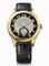 Chopard L.U.C. Classic Black and Silver Guilloche Automatic 18 kt Yellow Gold Men's Watch 161905-0001