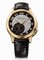 Chopard L.U.C Classic Twist Silver and Black Dial Black Leather Men's Watch 161888-5002