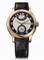 Chopard L.U.C Quattro Mark II Silver and Black Dial Black Leather Men's Watch 161903-5001
