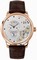 Glashutte PanoMaticinverse Automatic Silver Dial Brown Alligator Leather Men's Watch 1-91-02-01-05-30