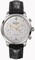 Glashutte Senator Sixties Chronograph Silver Dial Black Alligator Leather Men's Watch 39-34-03-22-04