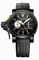 Graham Chronofighter Black Dial Black Rubber Men's Watch 2TRAB.B01A