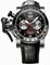 Graham Chronofighter Oversize GMT Black Dial Black Leather Men's Watch 2OVGS.B39A