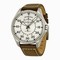 Hamilton Khaki Aviation Pilot Automatic Silver Dial Brown Leather Men's Watch H64615555