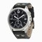 Hamilton Khaki Pilot Pioneer Chronograph Black Dial Black Leather Men's Watch H76512733