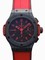 Hublot Big Bang Black Dial Red Leather Strap Chronograph Men's Watch 301-CI-1130-GR-ABR10