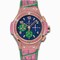 Hublot Big Bang Pop Art Anodized Blue Dial Set with Sapphires 18k Red Gold Limited Edition 341.PP.9089.LR.1633.POP15