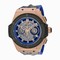 Hublot King Power Unico Gold Skeleton Sapphire Dial Automatic Men's Watch 701OQ0119HR