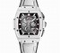 Hublot Spirit of Big Bang Skeleton Dial White Ceramic Chronograph Men's Watch 601.HX.0173.LR