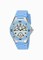 Invicta Angel Multi-Function White Dial Light Blue Silicone Ladies Watch 18795