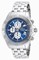 Invicta Aviator Chronograph Blue Dial Stainless Steel Men's Watch 20087