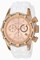 Invicta Bolt Chronograph Rose Dial White Silicone Ladies Watch 16105