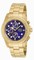 Invicta Pro Diver Chronograph Blue Dial Gold-plated Men's Watch 19157