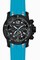 Invicta Speedway Chronograph Black Dial Light Blue Polyurethane Men's Watch 20075