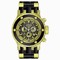 Invicta Subaqua Reserve Chronograph Gold Dial Black Rubber Men's Watch 16826