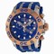 Invicta Subaqua Rose Gold-Tone Blue Dial Chronograph Men's Watch 0910
