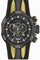 Invicta Venom Chronograph Black Carbon Fiber Dial Black Polyurethane Strap Men's Watch 13917