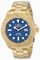 Invictas Pro Diver Blue Dial Gold-plated Men's Watch 15193