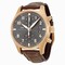 IWC Pilot Spitfire Grey Dial 18kt Rose Gold Brown Leather Men's Watch IW387803