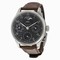 IWC Portuguese Automatic Grey Dial 18kt White Gold Brown Leather Men's Watch IW502307