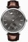 IWC Vintage Portofino Grey Dial 18kt White Gold Brown Leather Men's Watch IW544804