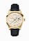 Jaeger LeCoultre Duometre Cream Dial 18kt Yellow Gold Black Alligator Leather Men's Watch Q6011420