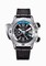Jaeger LeCoultre Master Compressor Black Dial Titanium Black Leather Men's Watch Q185T470