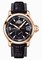 Jaeger LeCoultre Master Compressor GMT Black Dial 18kt Rose Gold Leather Men's Watch Q1732441