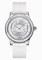 Jaeger LeCoultre Master Control Twinkling Diamond Silver Dial 18kt White Gold Diamond White Leather Ladies Watch Q1203402