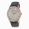 Jaeger LeCoultre Master Ultra Thin Small Second Gem-Set Dial Black Leather Men's Watch Q1352507