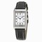 Jaeger LeCoultre Reverso Classique White Dial Black Leather Ladies Watch Q2518412