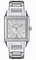 Jaeger LeCoultre Reverso Squadra Duetto Silver Dial Stainless Steel Diamond Ladies Watch Q7058120