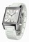 Jaeger LeCoultre Reverso Squadra Duetto Silver Dial Stainless Steel White Rubber Ladies Watch Q7058720