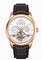 Jaeger LeCoultre Silver Dial 18kt Pink Gold Brown Leather Automatic Men's Watch Q500242A