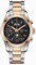 Longines Conquest Classic Black Dial Chronograph Stainless Steel and 18K Rose Gold Men's Watch L27985527
