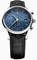 Maurice Lacroix Les Classiques Automatic Chronograph Blue Dial Black Leather Strap Men's Watch LC6058-SS001-430