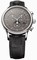 Maurice Lacroix Les Classiques Chronograph Phase de Lune Grey Dial Black Leather Strap Men's Quartz Watch LC1148-SS001-830