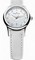 Maurice Lacroix Les Classiques Date Mother Of Pearl Dial White Leather Strap Ladies Quartz Watch LC1113-SS001-170