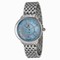 Michele Serein Light Blue Mother of Pearl Dial Stainless Steel Ladies Watch MWW21B000044