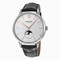 Montblanc Heritage Spirit Automatic Silvery White Dial Black Leather Men's Watch 111620