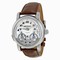 Montblanc Nicolas Rieussec Chronograph Silver Dial Brown Leather Men Watch 104273