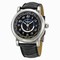 Montblanc Star World Time Black Dial Black Leather Men's Watch 109285