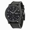 Montblanc Timewalker Extreme Chronograph Black Dial Black Leather Men's Watch 111197