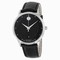 Movado 1881 Automatic Black Dial Black Leather Men's Watch 0606873