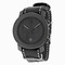 Movado Bold Black Dial Black Woven Nylon Band Black Stainless Steel Case Unisex Quartz Watch 3600308