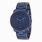 Movado Bold Dark Navy Dial Blue Ion-plated Men's Watch 3600279